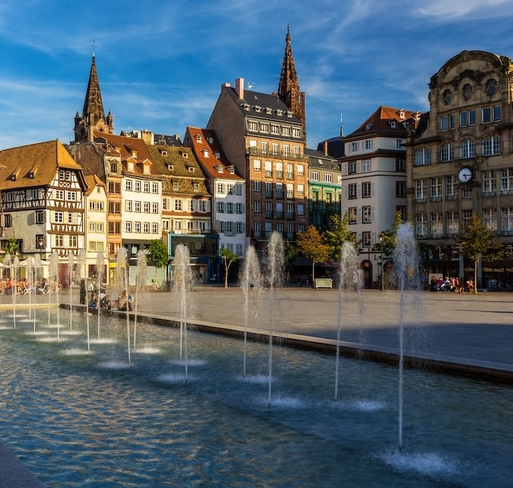 Place Kleber in Strasbourg - Alsace, France